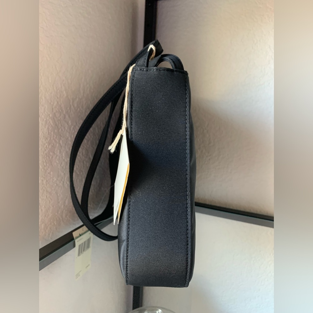NWT Vintage Ralph Lauren Black Nylon Shoulder Bag Purse Classic Everyday Handbag - Picture 9 of 14